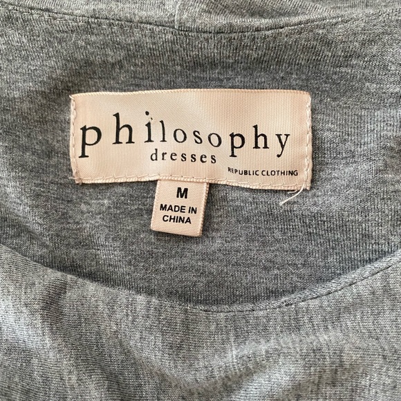 Philosophy Rollen gray dress, M - Picture 7 of 12
